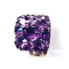 Carreering, 1,5x1,5cm, Amethyst