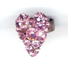 Herzring, 2,5x2cm, Light Rose