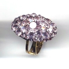 Ovaler Ring, 2,8x1,8cm, Light Amethyst