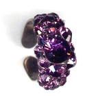 Straßring, 1,2 cm breit, Amethyst